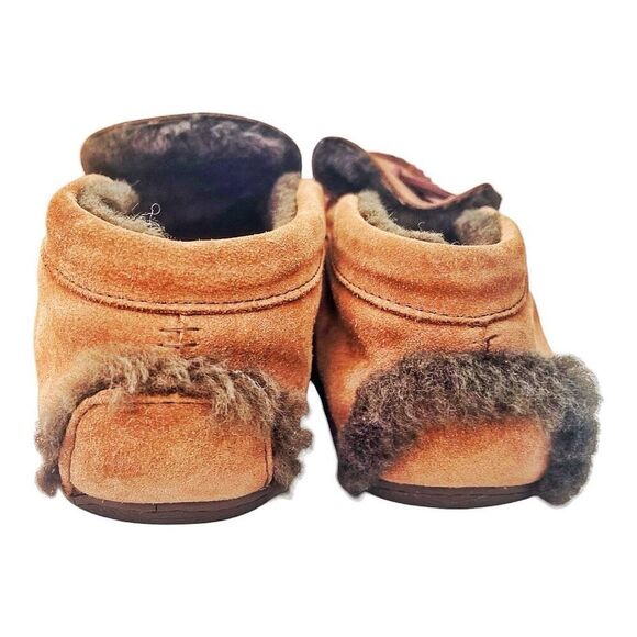 Men’s LL Bean Brown Wicked Good Slip On Moccasin Shoes Size 10 - Picture 3 of 5